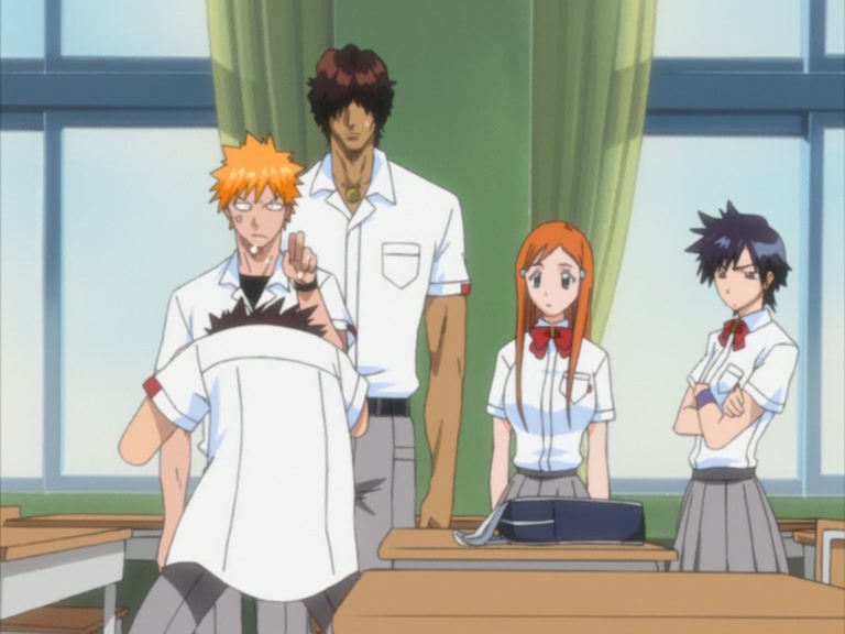 Bleach Ep 64: New School Term, Renji Has Come to the Material World?! @ 00:04:10