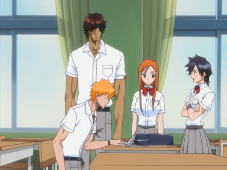 Bleach Ep 64: New School Term, Renji Has Come to the Material World?! @ 00:04:15