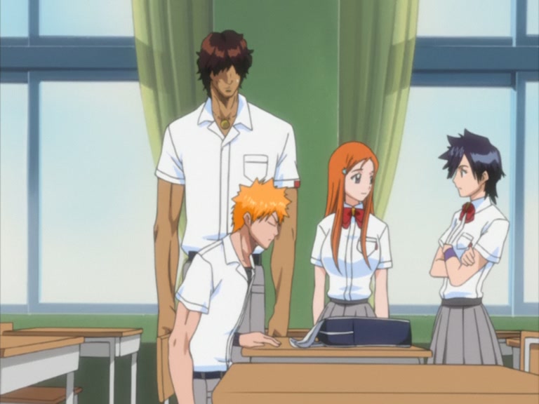 Bleach Ep 64: New School Term, Renji Has Come to the Material World?! @ 00:04:20