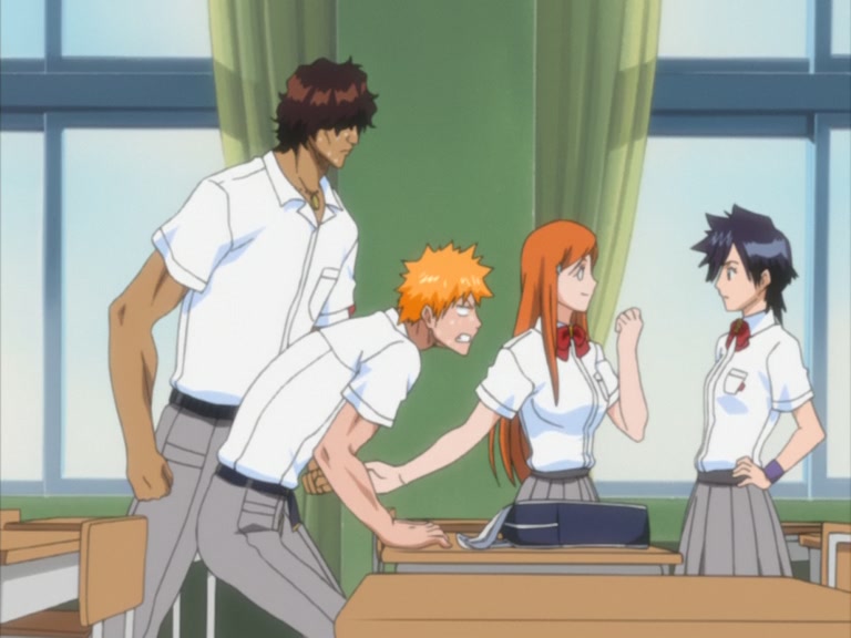 Bleach Ep 64: New School Term, Renji Has Come to the Material World?! @ 00:04:40