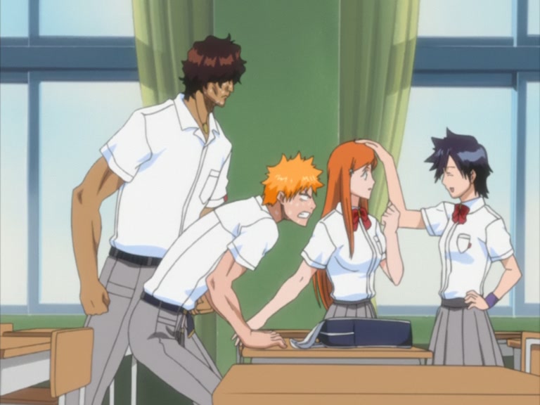 Bleach Ep 64: New School Term, Renji Has Come to the Material World?! @ 00:04:44