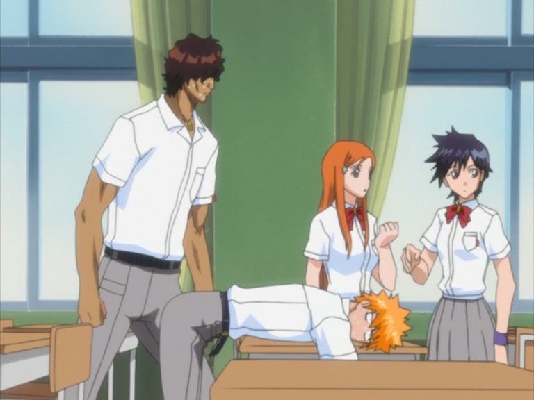 Bleach Ep 64: New School Term, Renji Has Come to the Material World?! @ 00:04:49