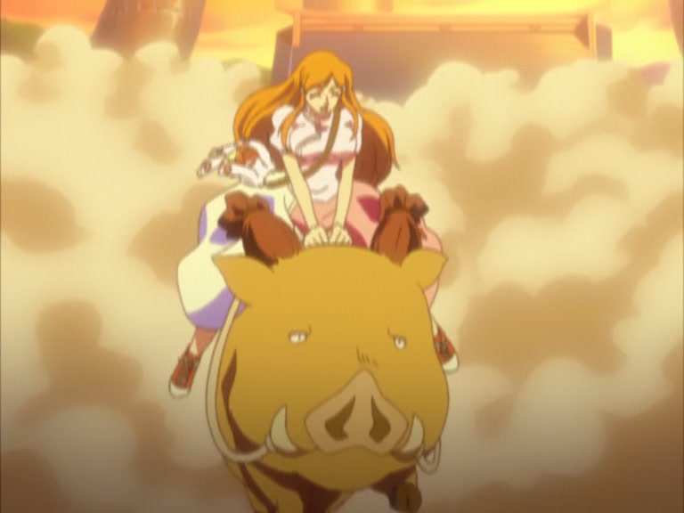 Bleach Ep 95: Byakuya Takes the Field! Dance of the Wind-Splitting Cherry Blossoms @ 00:02:43