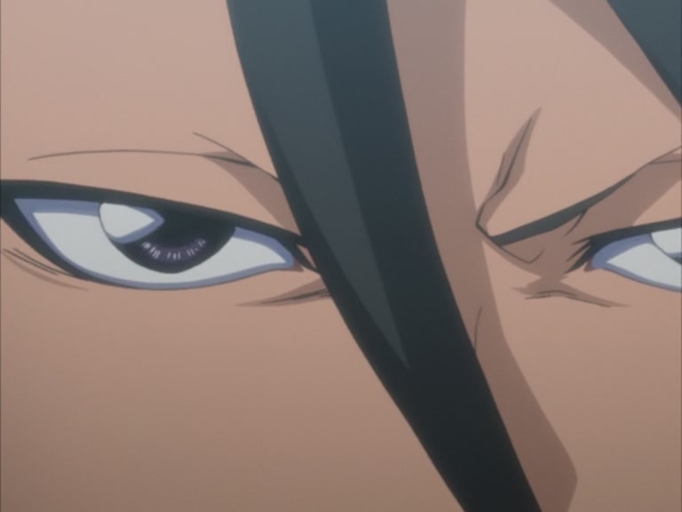 Bleach Ep 95: Byakuya Takes the Field! Dance of the Wind-Splitting Cherry Blossoms @ 00:04:16