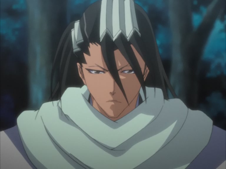 Bleach Ep 95: Byakuya Takes the Field! Dance of the Wind-Splitting Cherry Blossoms @ 00:04:31