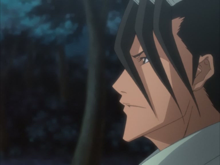 Bleach Ep 95: Byakuya Takes the Field! Dance of the Wind-Splitting Cherry Blossoms @ 00:07:37