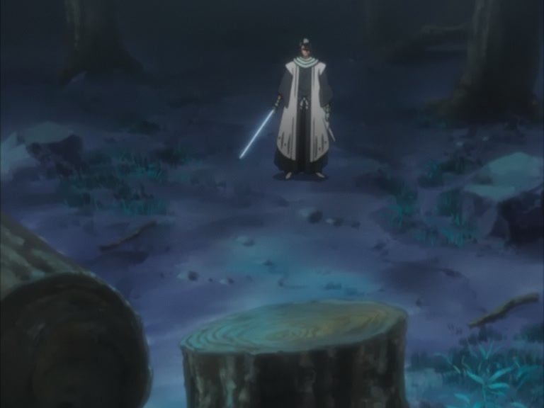 Bleach Ep 95: Byakuya Takes the Field! Dance of the Wind-Splitting Cherry Blossoms @ 00:07:51