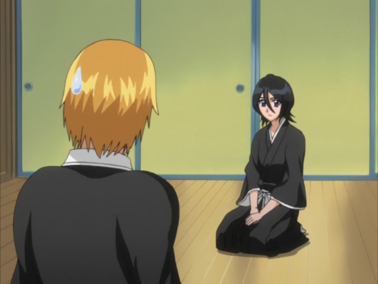 Bleach Ep 109: Ichigo and Rukia, Thoughts Revolving Around the Sky @ 00:06:36