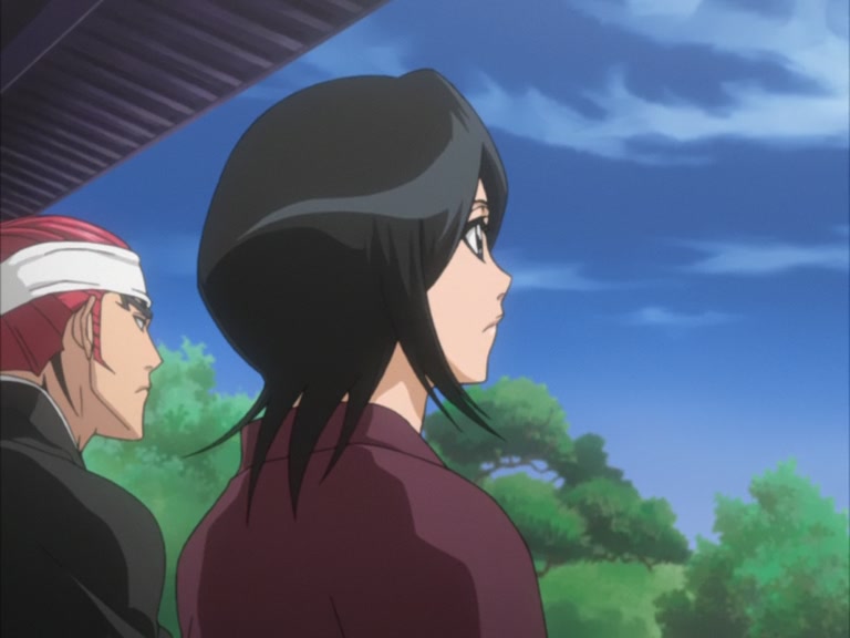 Bleach Ep 109: Ichigo and Rukia, Thoughts Revolving Around the Sky @ 00:08:07