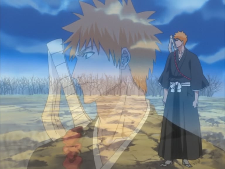 Bleach Ep 109: Ichigo and Rukia, Thoughts Revolving Around the Sky @ 00:19:36