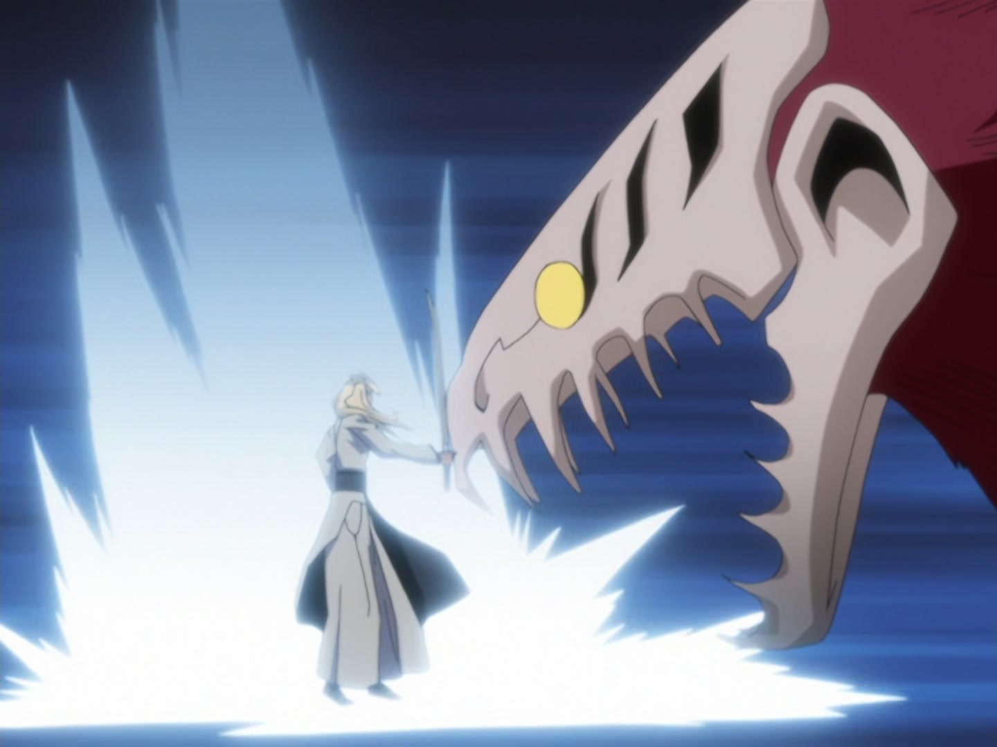 Bleach Ep 120: Hitsugaya Scatters! The Broken Hyorinmaru @ 00:05:42