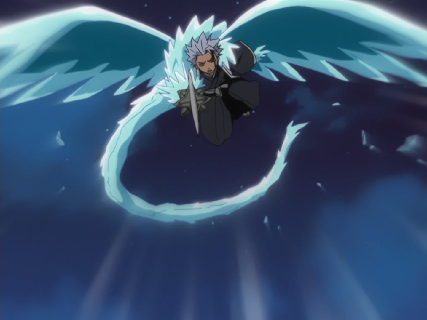 Bleach Ep 120: Hitsugaya Scatters! The Broken Hyorinmaru @ 00:13:33