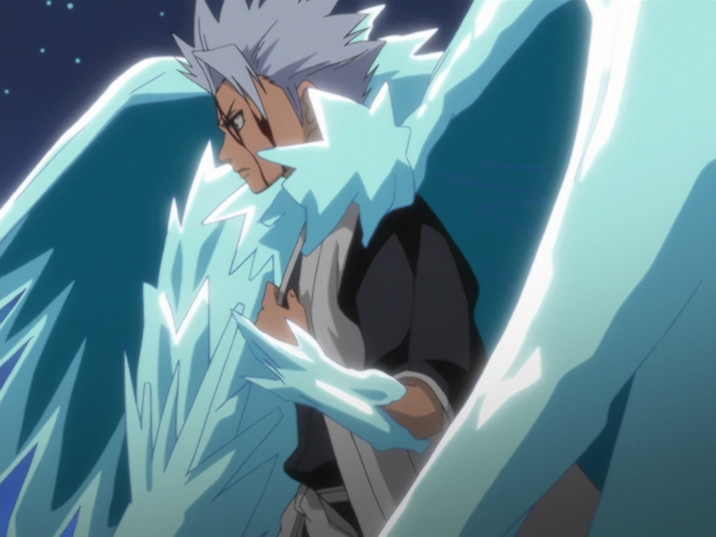 Bleach Ep 120: Hitsugaya Scatters! The Broken Hyorinmaru @ 00:21:10