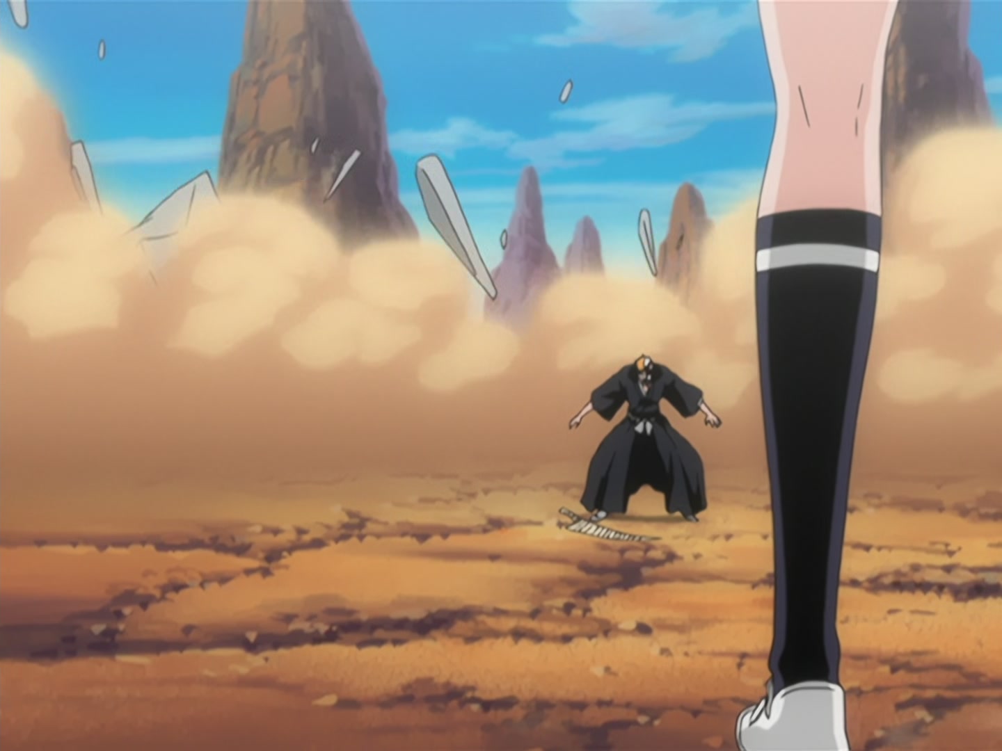 Bleach Ep 124: Collision! Black Bankai and White Bankai @ 00:03:19
