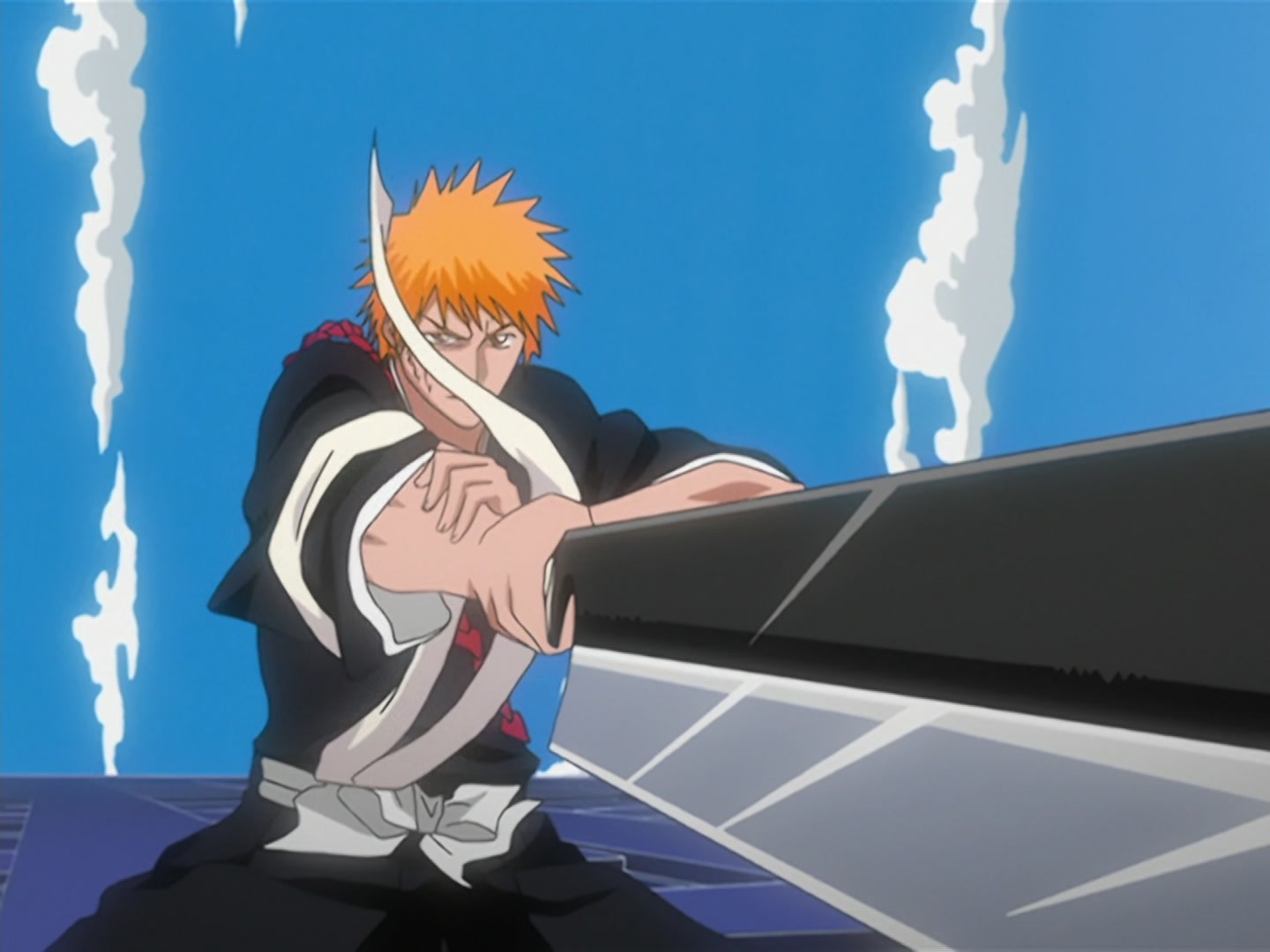 Bleach Ep 124: Collision! Black Bankai and White Bankai @ 00:03:33