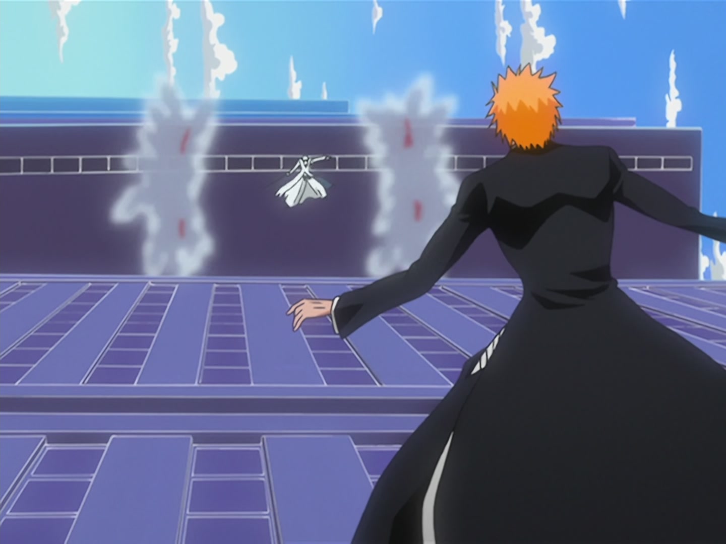 Bleach Ep 124: Collision! Black Bankai and White Bankai @ 00:08:57