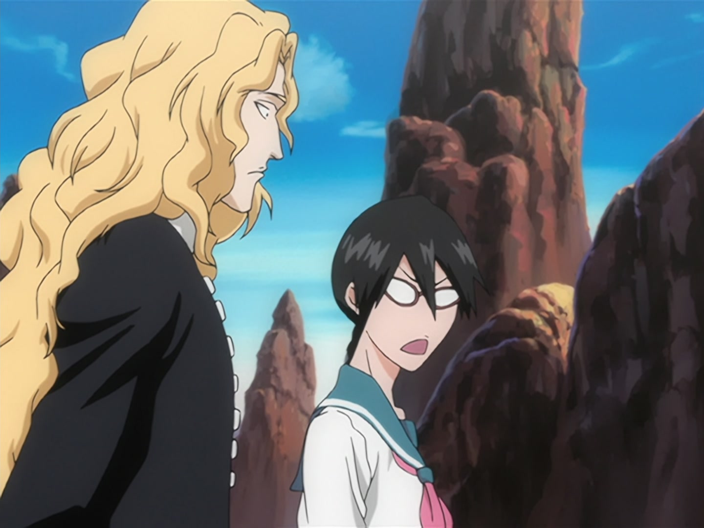 Bleach Ep 126: Uryu vs. Ryuken! Clash of the Parent-Child Quincys @ 00:17:15