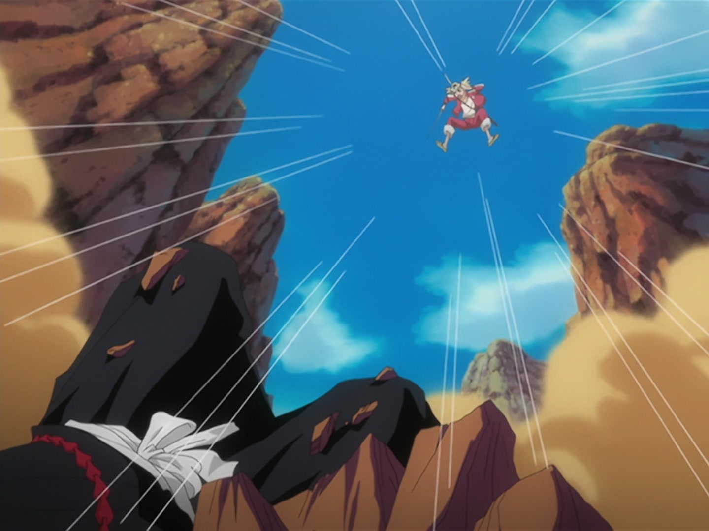 Bleach Ep 138: Hueco Mundo Moves Again! Hitsugaya vs. Yammy @ 00:04:49