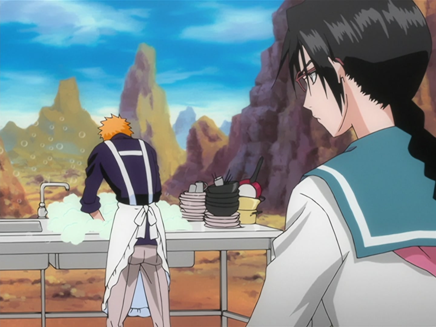 Bleach Ep 138: Hueco Mundo Moves Again! Hitsugaya vs. Yammy @ 00:05:37