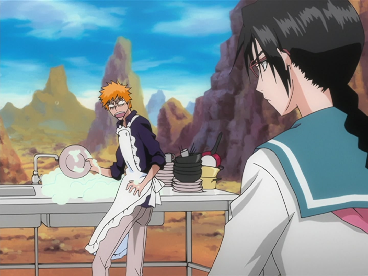 Bleach Ep 138: Hueco Mundo Moves Again! Hitsugaya vs. Yammy @ 00:05:42