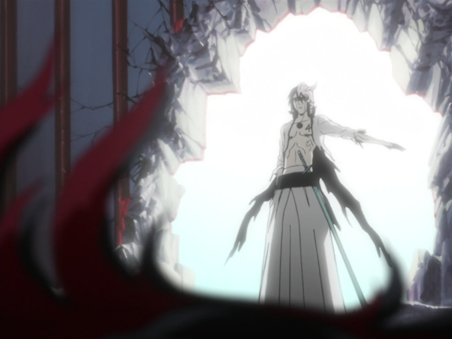 Bleach Ep 164: Ishida's Strategy, 20 Seconds of Offense and Defense @ 00:02:17