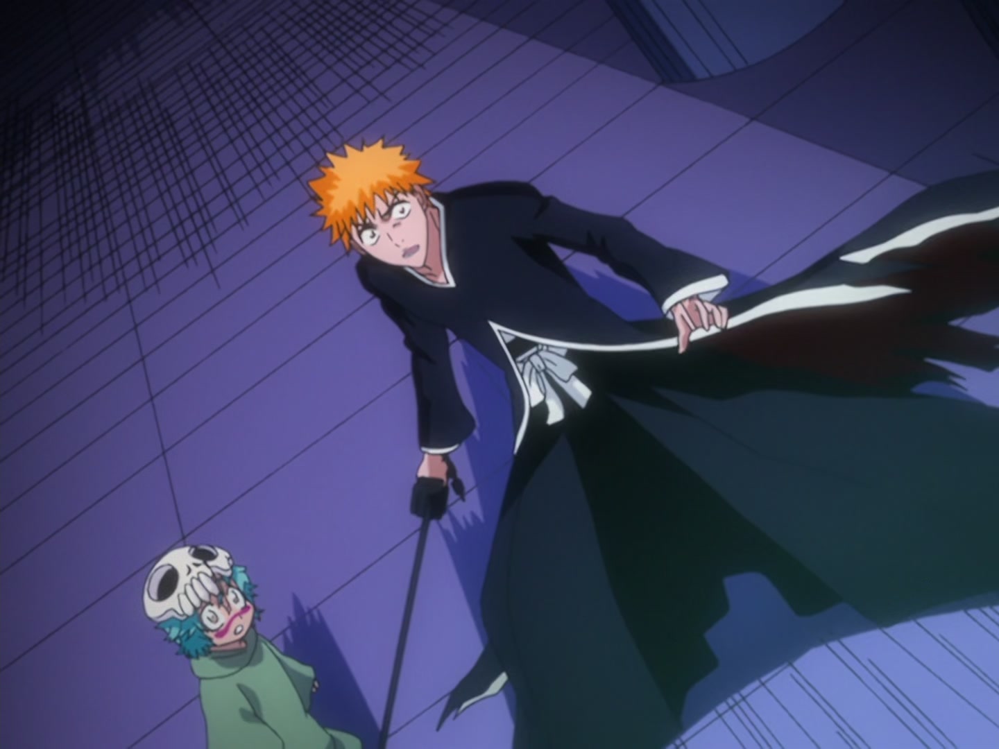 Bleach Ep 165: The Murderous Intent Boils! The Joyful Grimmjow @ 00:01:49