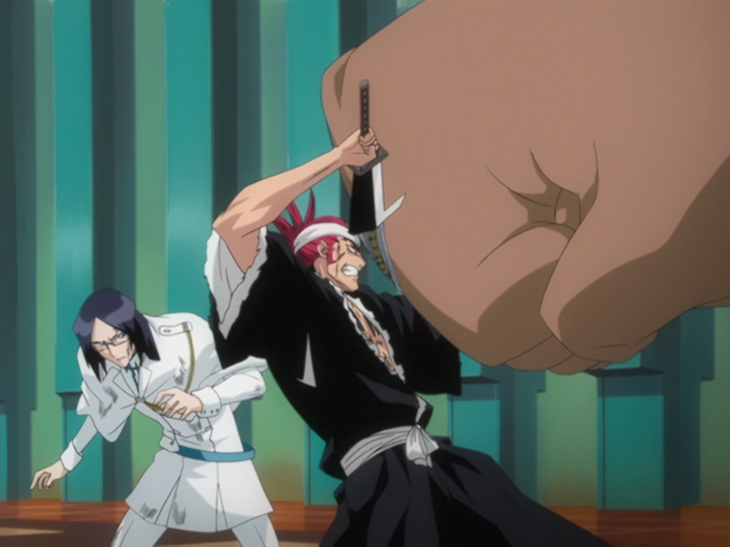 Bleach Ep 165: The Murderous Intent Boils! The Joyful Grimmjow @ 00:02:12