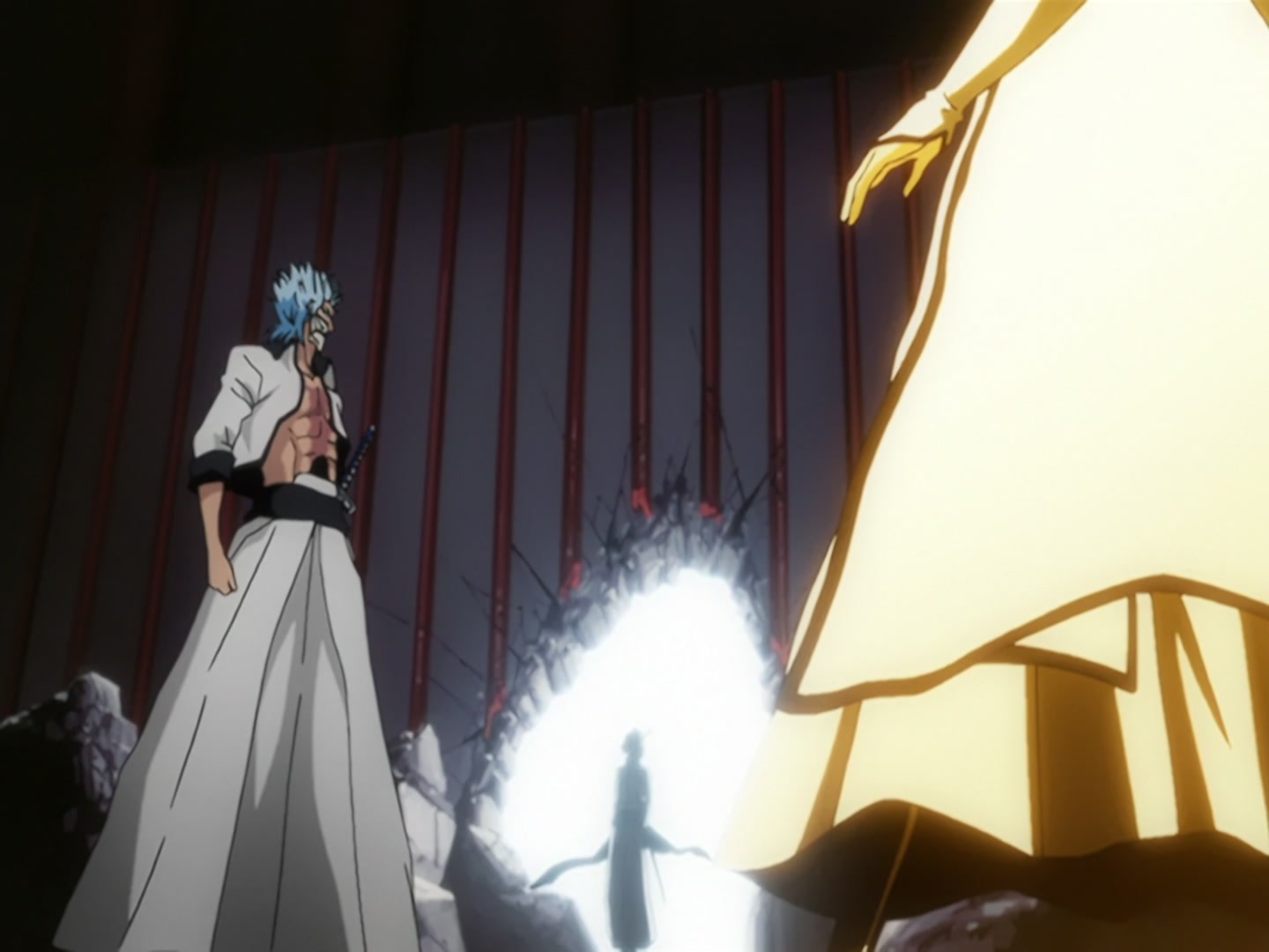 Bleach Ep 165: The Murderous Intent Boils! The Joyful Grimmjow @ 00:07:17