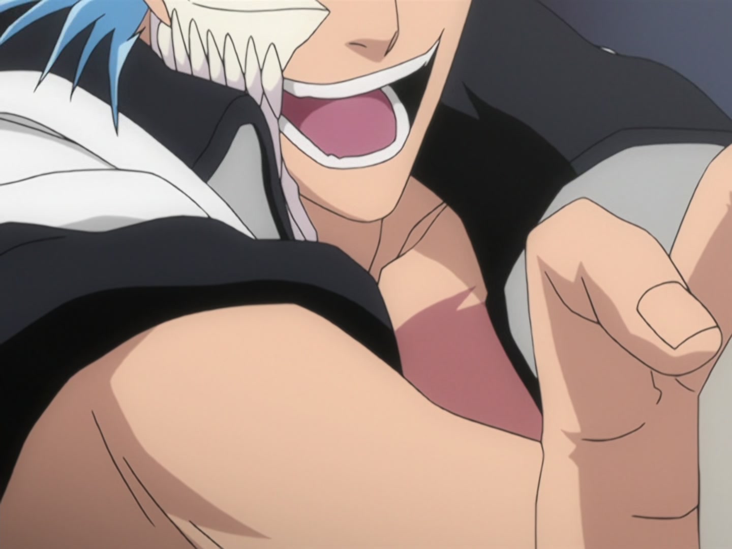 Bleach Ep 165: The Murderous Intent Boils! The Joyful Grimmjow @ 00:08:28