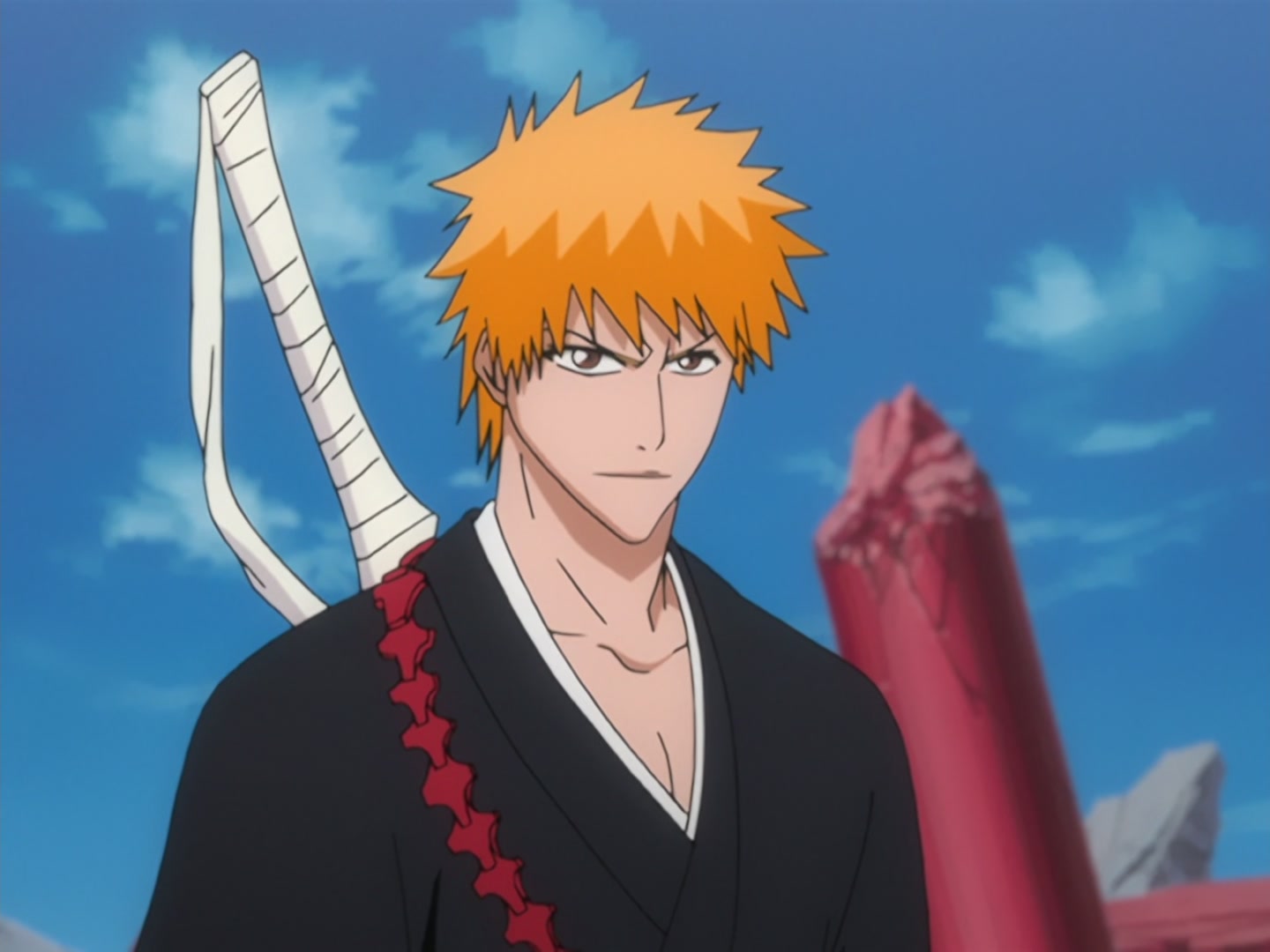 Bleach Ep 166: Desperate Effort vs. Desperate Effort! Hollowized Ichigo @ 00:02:12