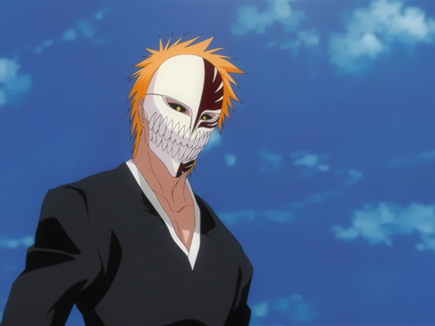 Bleach Ep 166: Desperate Effort vs. Desperate Effort! Hollowized Ichigo @ 00:04:45