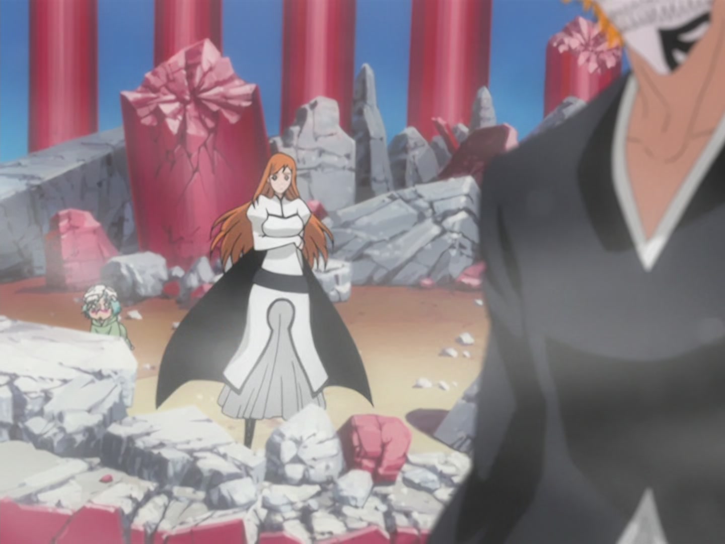 Bleach Ep 166: Desperate Effort vs. Desperate Effort! Hollowized Ichigo @ 00:05:27