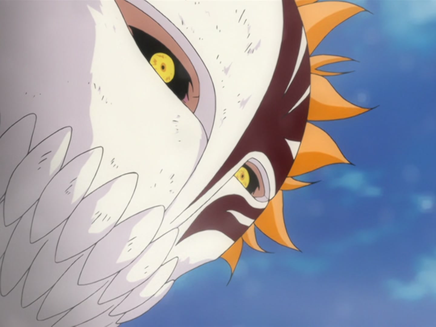 Bleach Ep 166: Desperate Effort vs. Desperate Effort! Hollowized Ichigo @ 00:05:32
