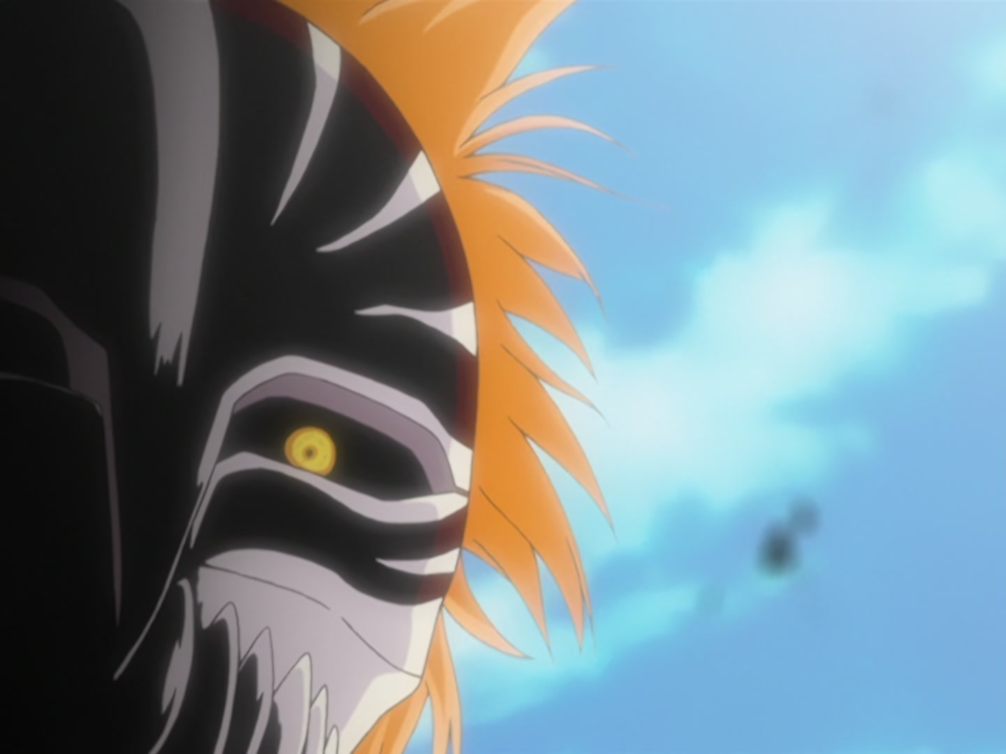 Bleach Ep 166: Desperate Effort vs. Desperate Effort! Hollowized Ichigo @ 00:05:47