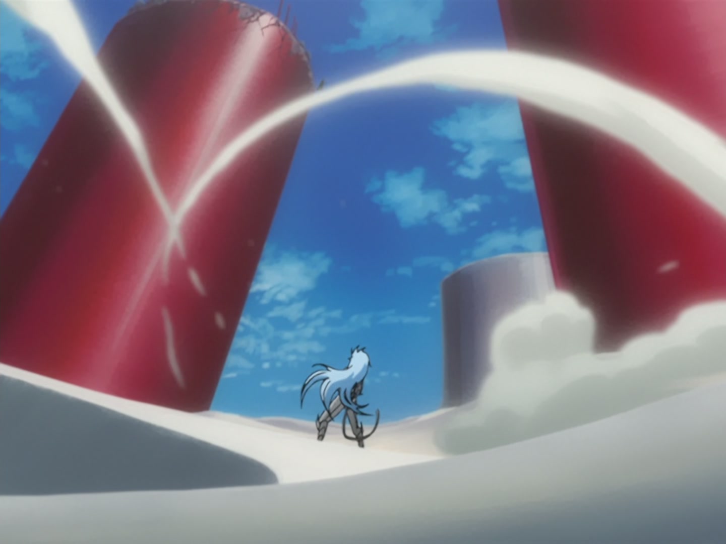 Bleach Ep 166: Desperate Effort vs. Desperate Effort! Hollowized Ichigo @ 00:06:06
