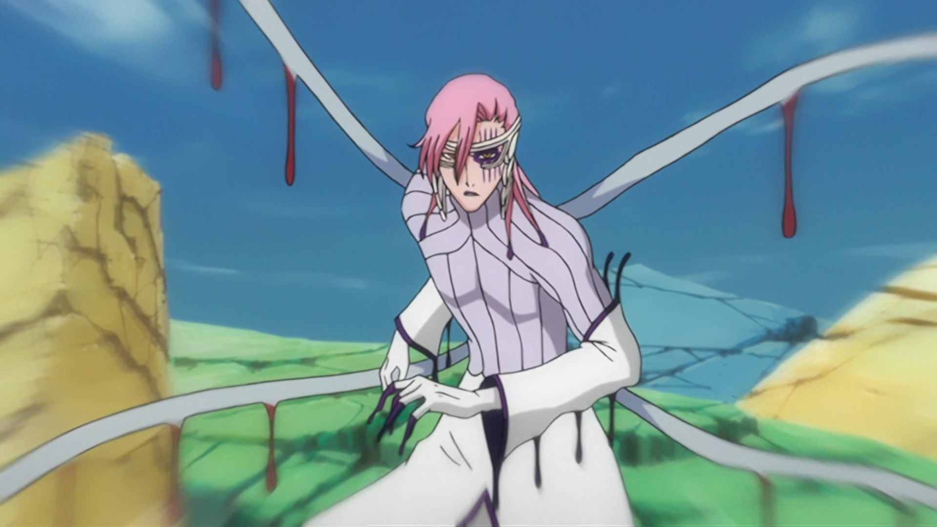 Bleach Ep 200: The Hardest Body!? Cut Down Nnoitra @ 00:02:44