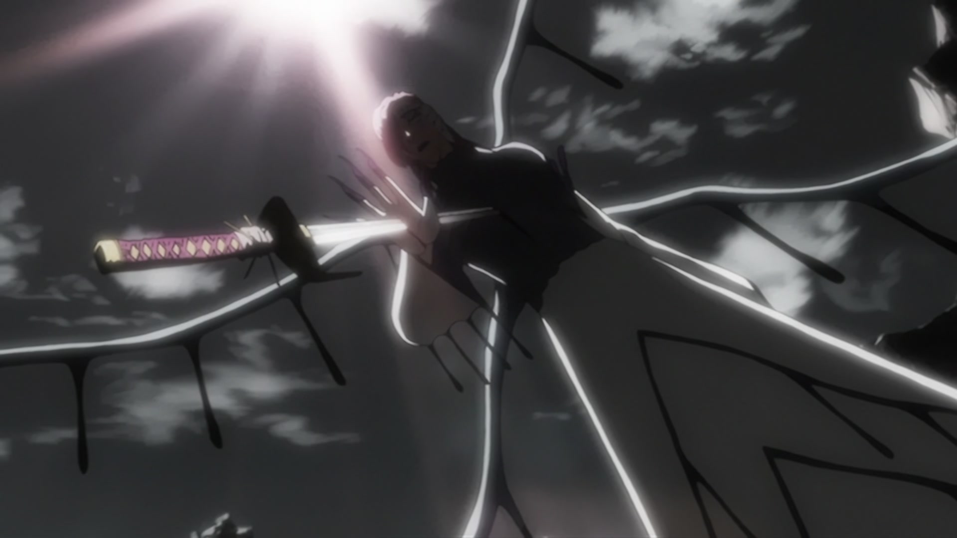 Bleach Ep 200: The Hardest Body!? Cut Down Nnoitra @ 00:04:40