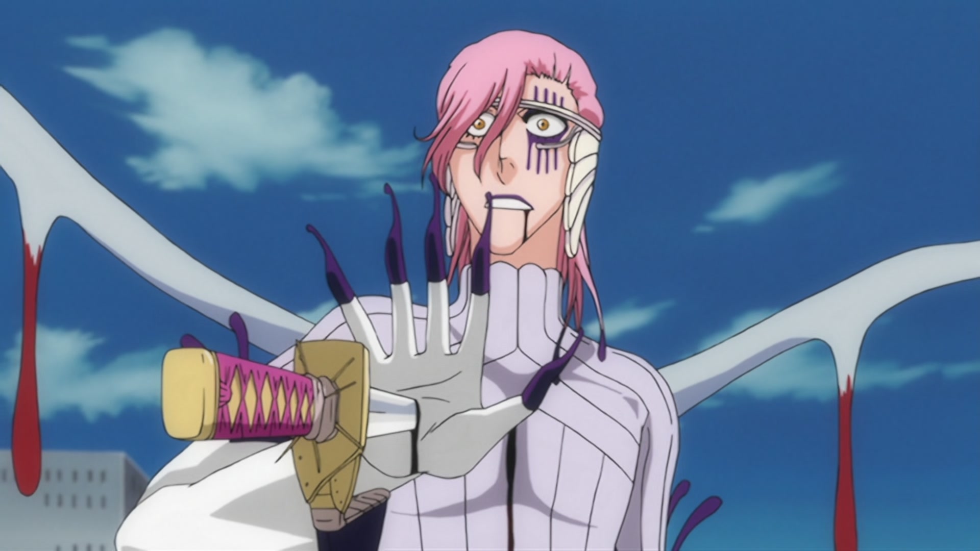 Bleach Ep 200: The Hardest Body!? Cut Down Nnoitra @ 00:05:26