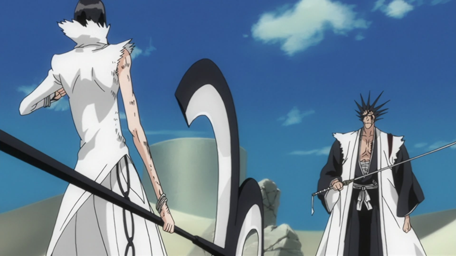 Bleach Ep 201: Nnoitra Released! Multiplying Arms @ 00:07:06