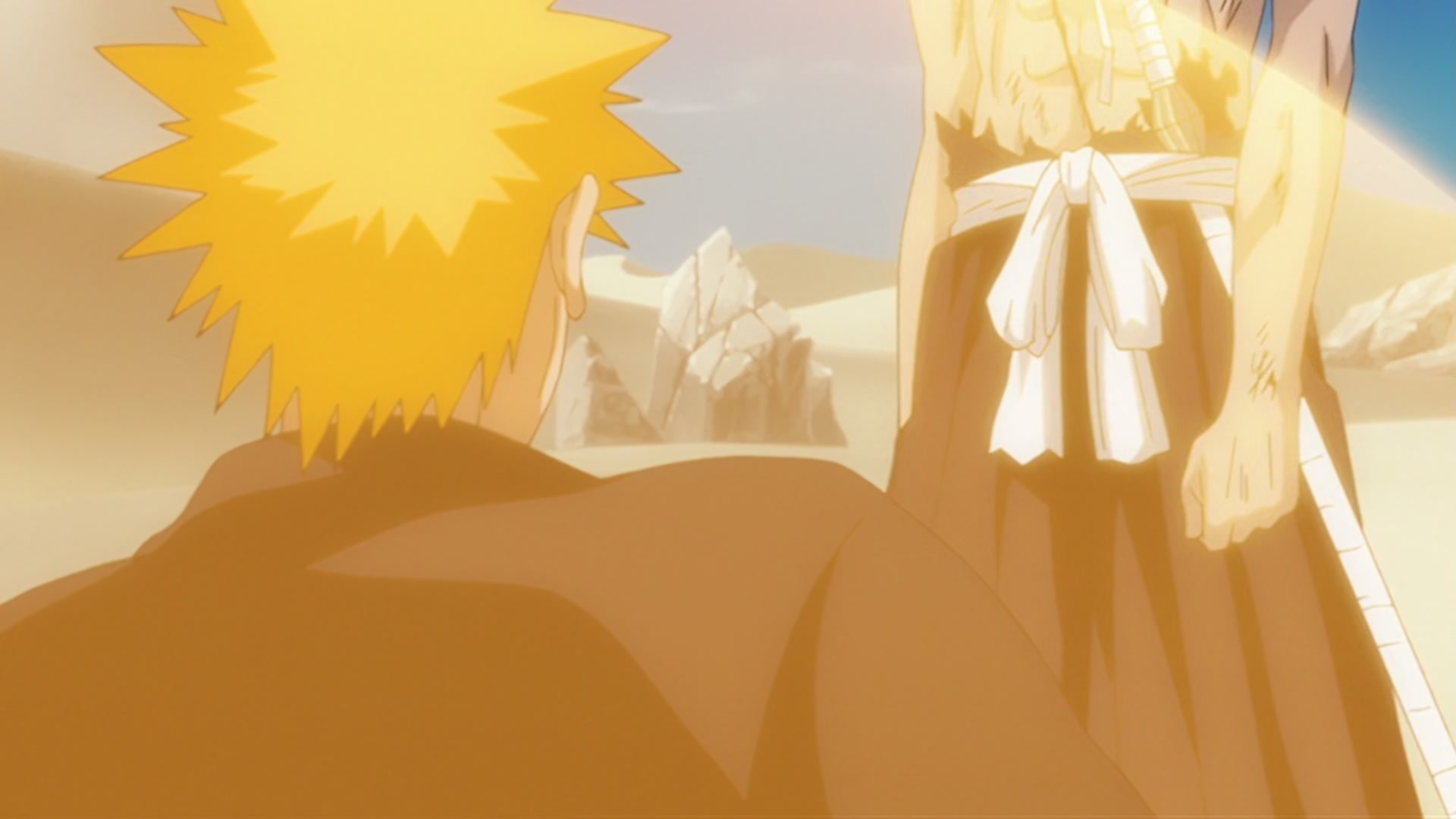 Bleach Ep 203: Karakura Town Gathers! Aizen versus Shinigami @ 00:08:38