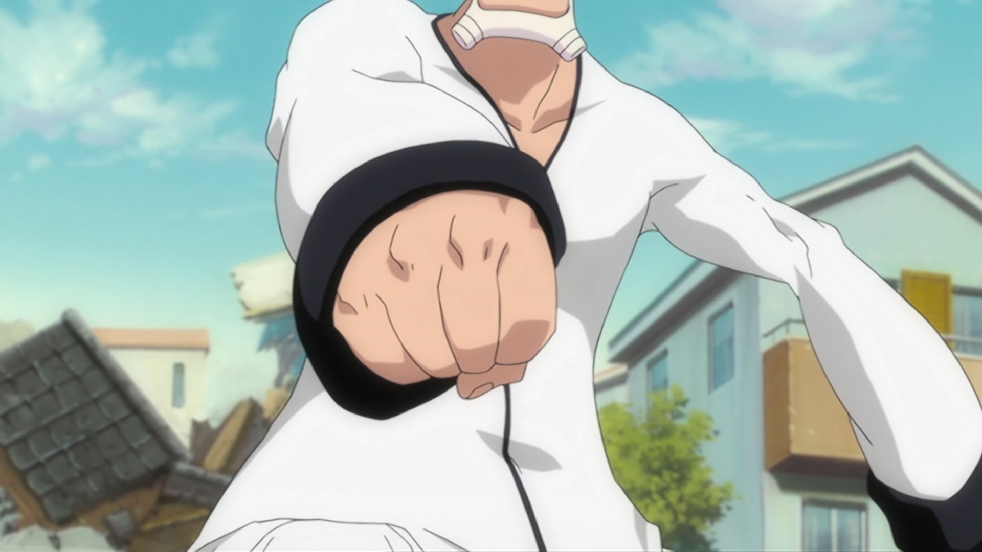 Bleach Ep 220: Ikkaku Falls! The Shinigami's Crisis @ 00:08:28