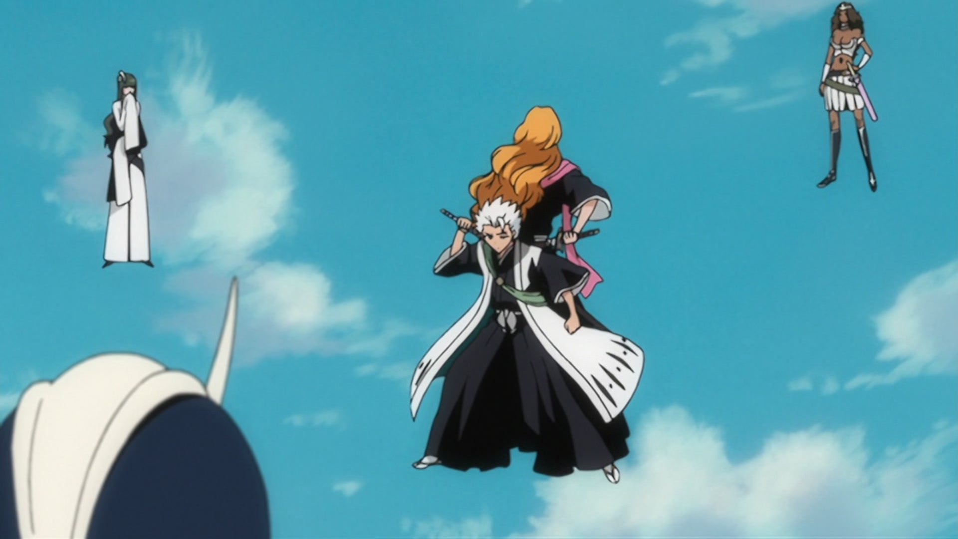 Bleach Ep 222: The Most Evil Tag!? Soi Fon & Omaeda @ 00:03:00