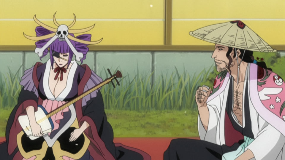 Bleach Ep 264: Battle of the Females? Katen Kyokotsu vs. Nanao! @ 00:05:04