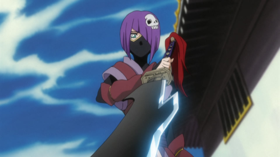 Bleach Ep 264: Battle of the Females? Katen Kyokotsu vs. Nanao! @ 00:05:37