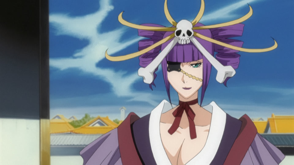 Bleach Ep 264: Battle of the Females? Katen Kyokotsu vs. Nanao! @ 00:08:05