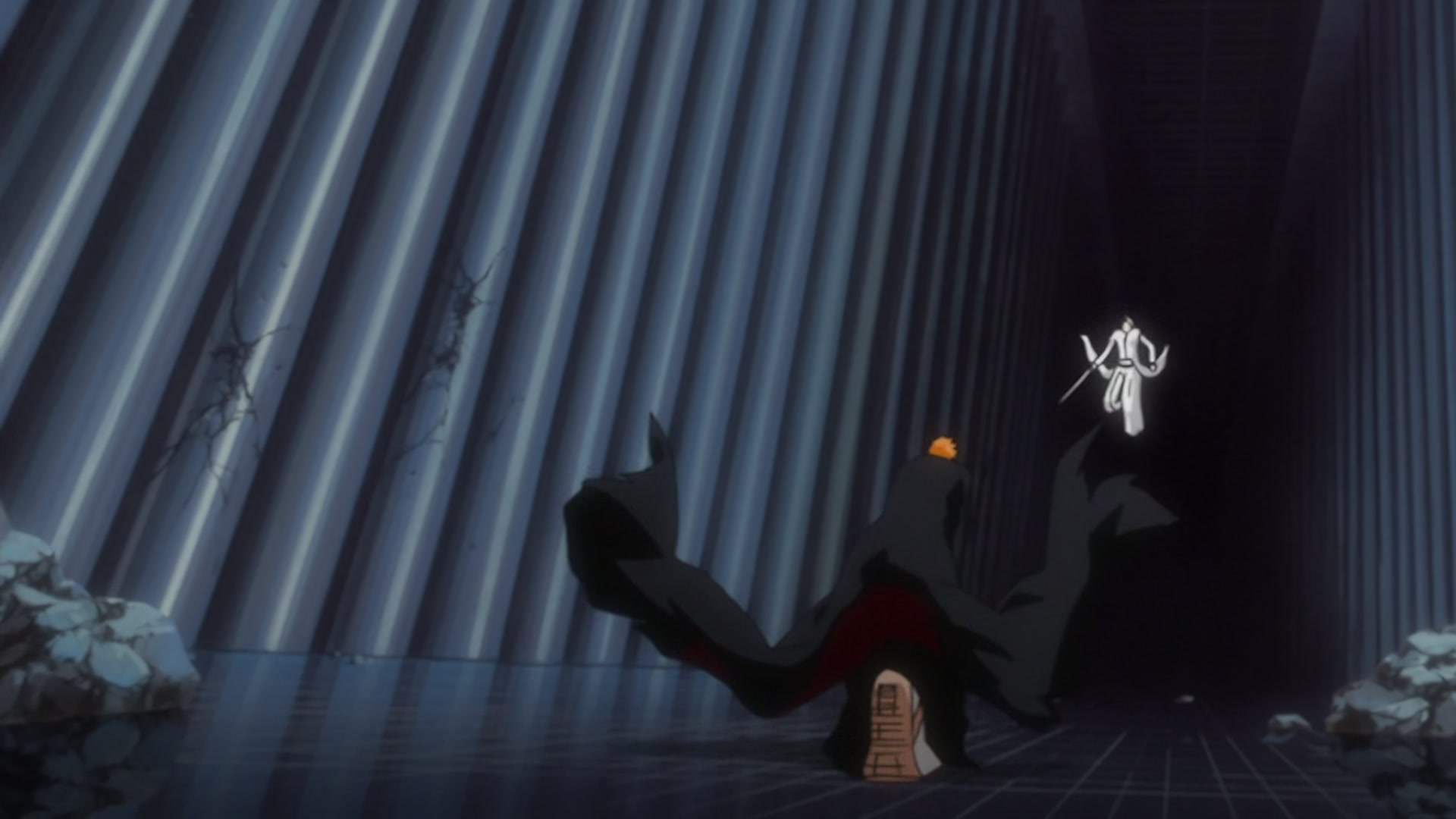 Bleach Ep 269: Ichigo and Uryu, Bonded Back to Back @ 00:02:55