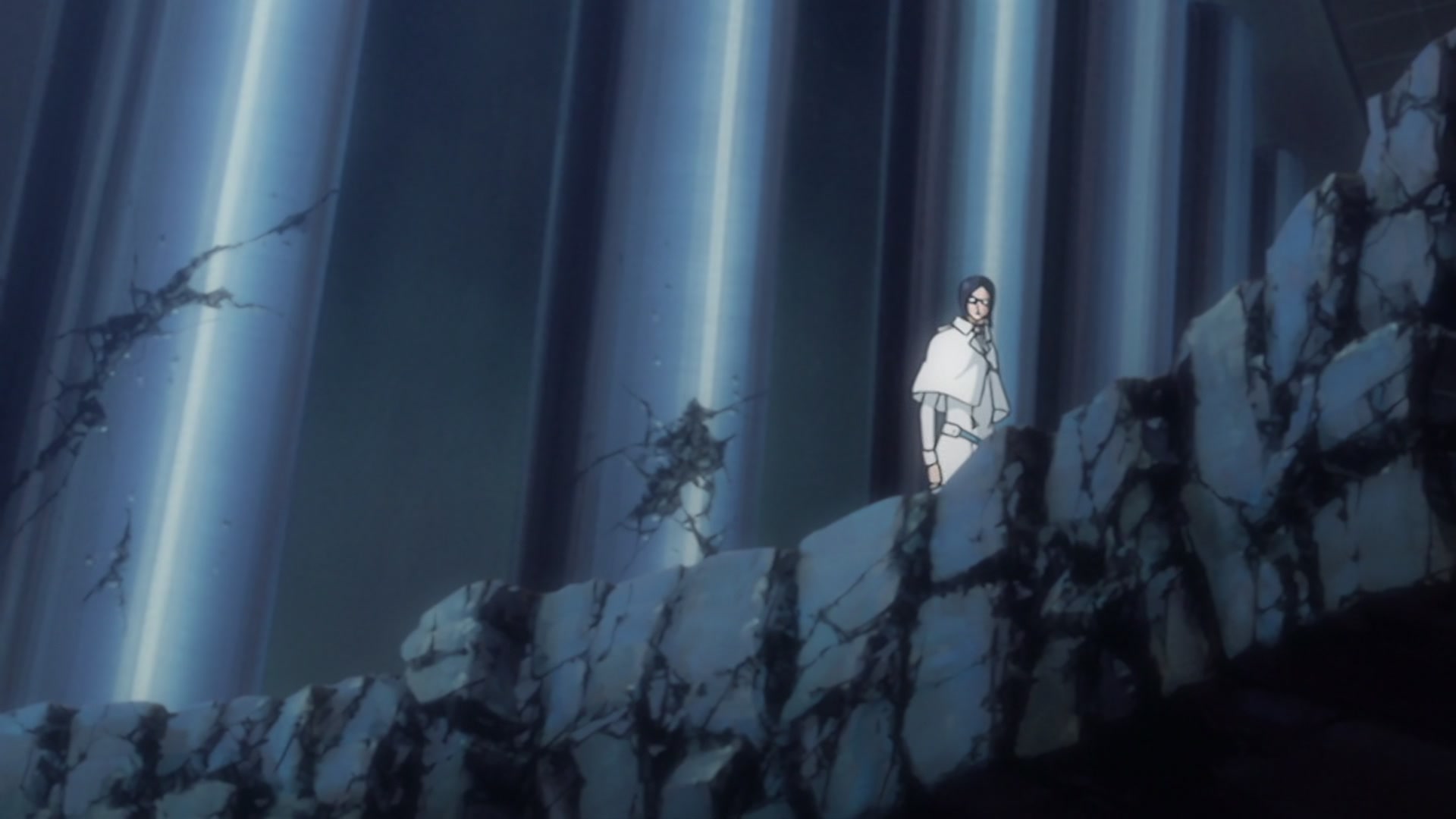 Bleach Ep 269: Ichigo and Uryu, Bonded Back to Back @ 00:03:57