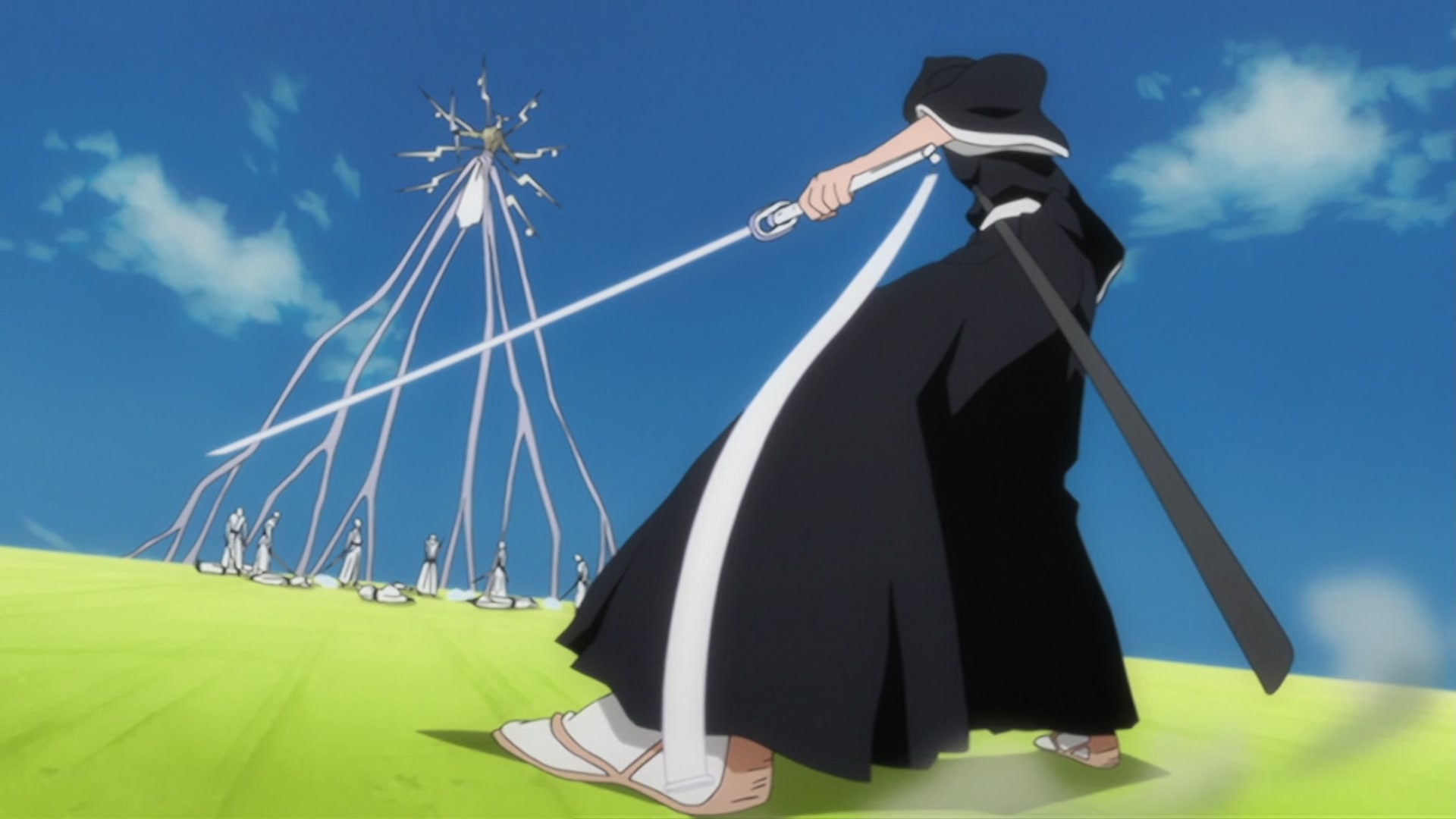 Bleach Ep 269: Ichigo and Uryu, Bonded Back to Back @ 00:05:56