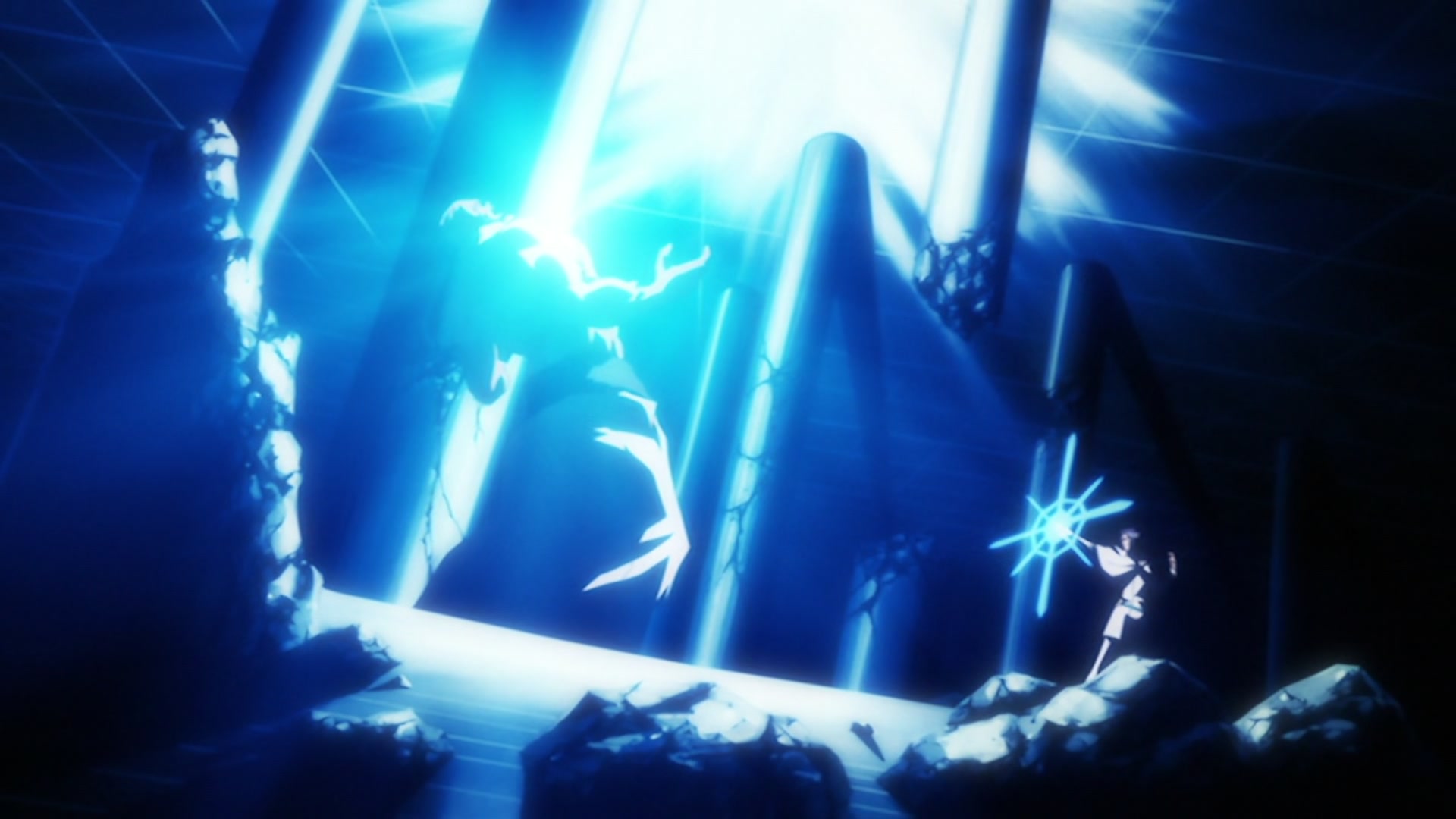 Bleach Ep 269: Ichigo and Uryu, Bonded Back to Back @ 00:08:43