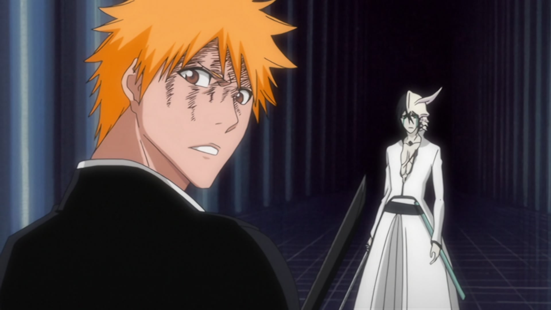 Bleach Ep 269: Ichigo and Uryu, Bonded Back to Back @ 00:16:05